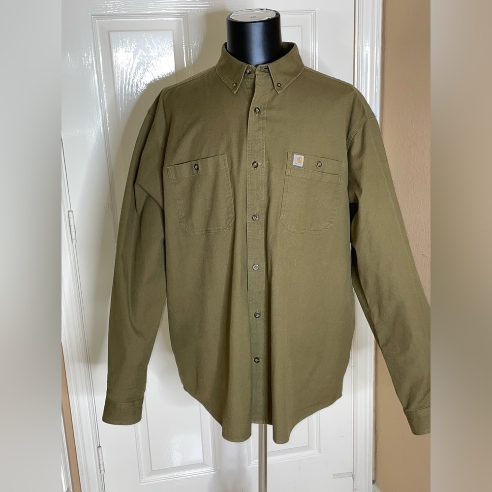 Carhartt Rugged Flex Relaxed Fit Canvas Long Sleeve Shirt 2XL Midweight‌‌‌